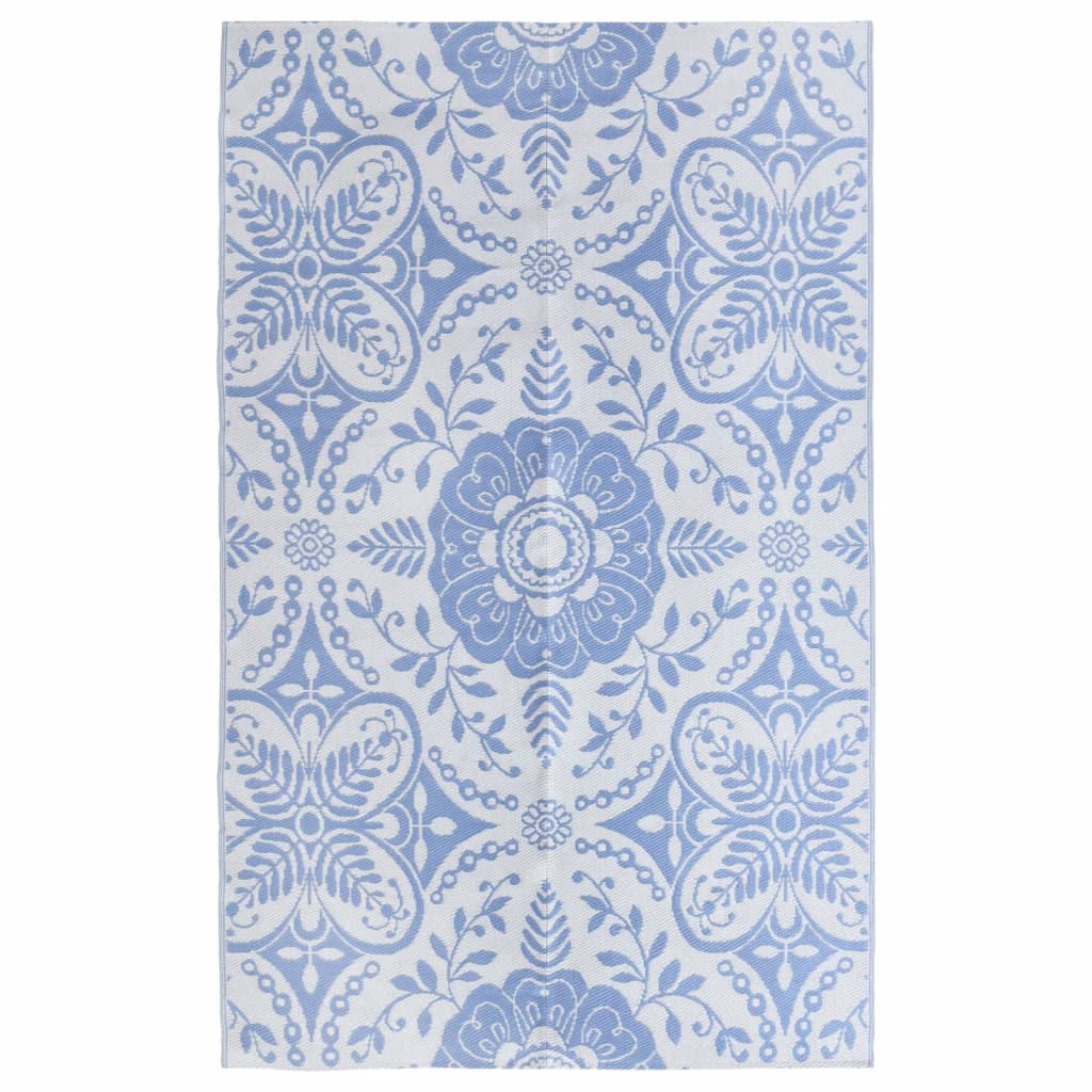 Tapete de exterior 190x290 cm ARAKIL PP azul-bebé