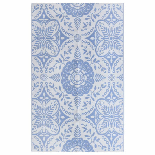 Tapete de exterior 190x290 cm ARAKIL PP azul-bebé