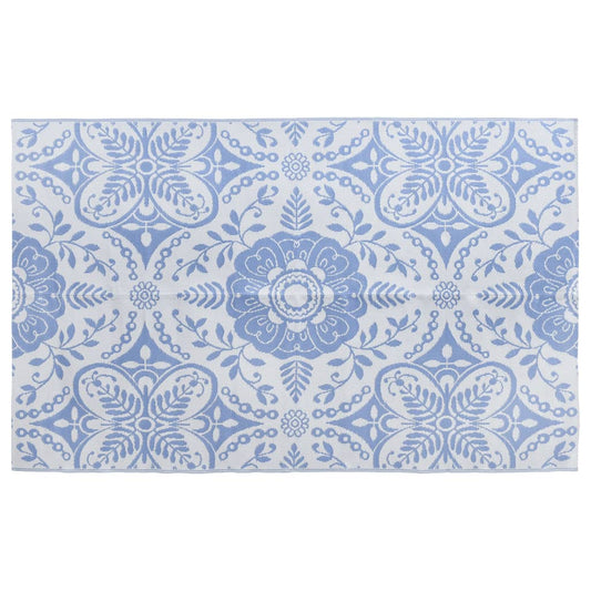 Tapete de exterior 190x290 cm ARAKIL PP azul-bebé