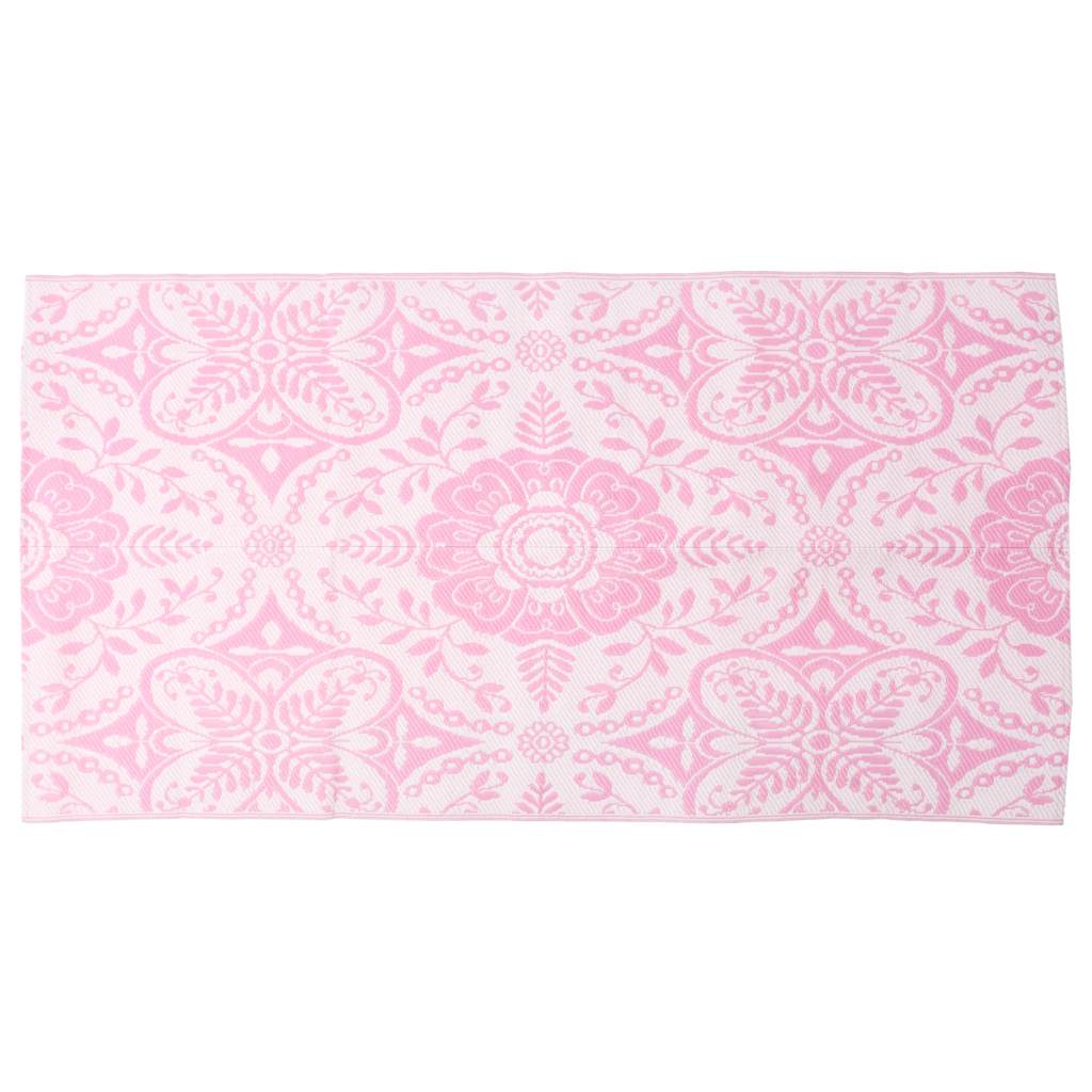 Tapete de exterior 120x180 cm ARAKIL PP cor-de-rosa