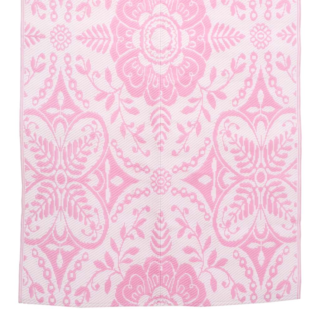 Tapete de exterior 120x180 cm ARAKIL PP cor-de-rosa