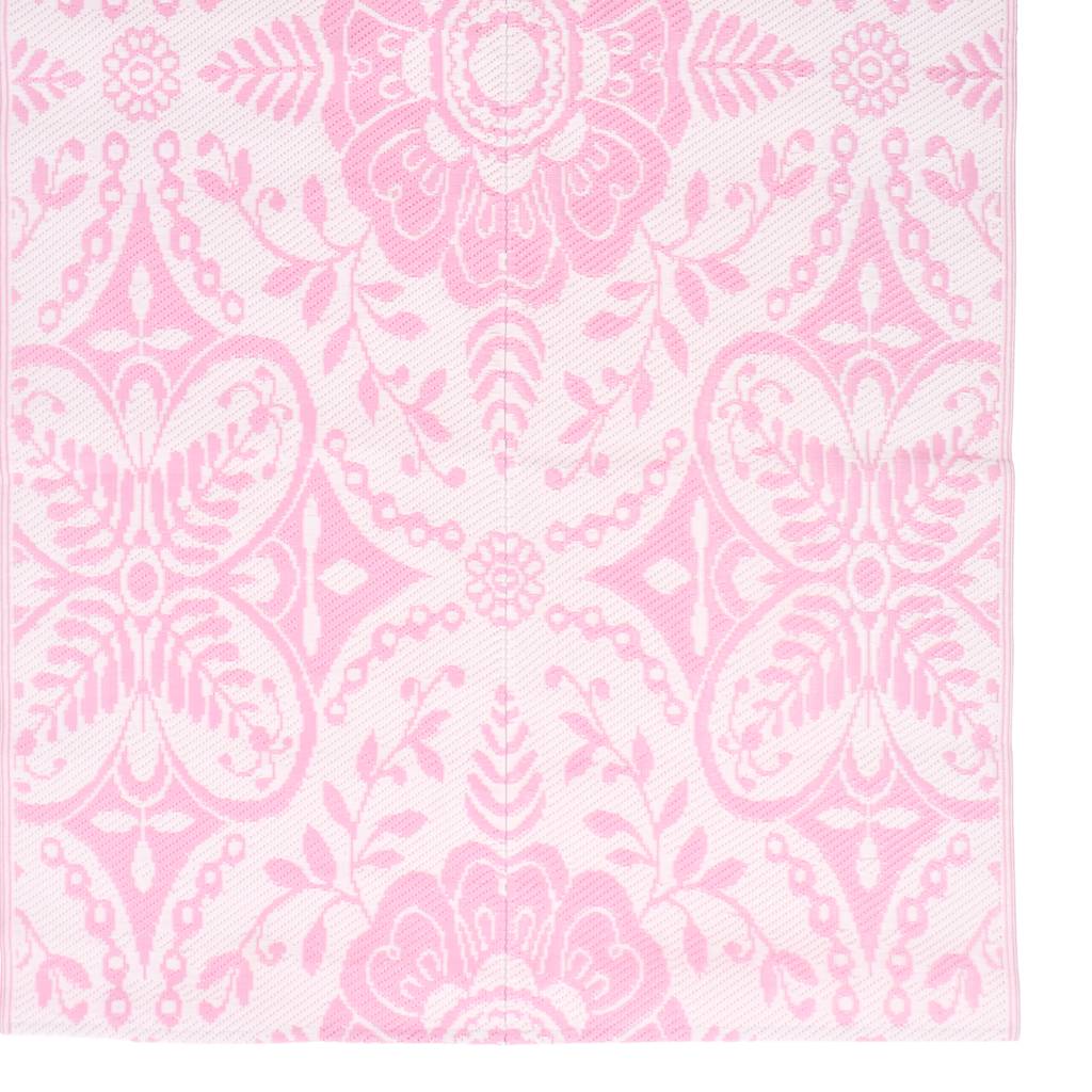 Tapete de exterior 120x180 cm ARAKIL PP cor-de-rosa