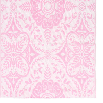 Tapete de exterior 120x180 cm ARAKIL PP cor-de-rosa