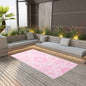 Tapete de exterior 120x180 cm ARAKIL PP cor-de-rosa