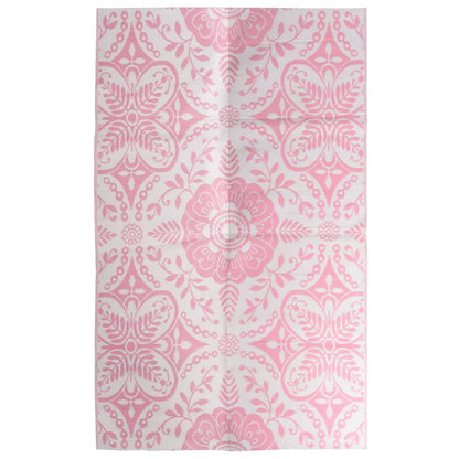 Tapete de exterior 160x230 cm ARAKIL PP cor-de-rosa