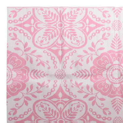 Tapete de exterior 160x230 cm ARAKIL PP cor-de-rosa