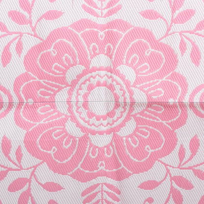 Tapete de exterior 160x230 cm ARAKIL PP cor-de-rosa