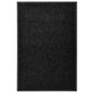 Tapete de porta lavável 60x90 cm preto