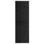 Tapete de porta lavável 60x180 cm preto