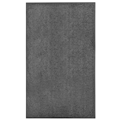 Tapete de porta lavável 90x150 cm antracite