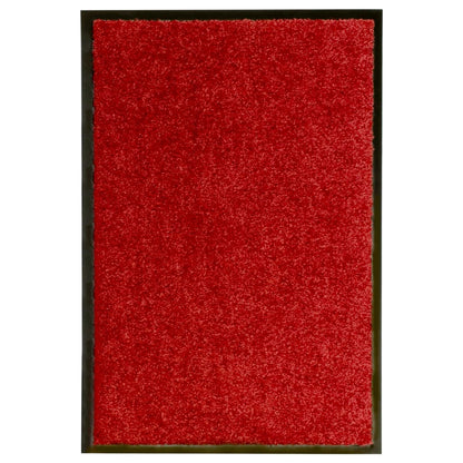 Tapete de porta lavável 40x60 cm vermelho