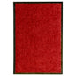 Tapete de porta lavável 40x60 cm vermelho