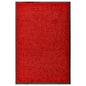 Tapete de porta lavável 60x90 cm vermelho