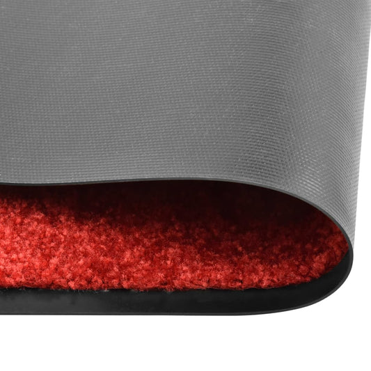 Tapete de porta lavável 60x180 cm vermelho