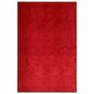 Tapete de porta lavável 120x180 cm vermelho