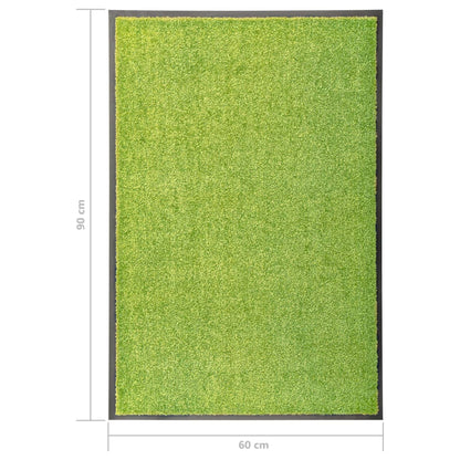 Tapete de porta lavável 60x90 cm verde
