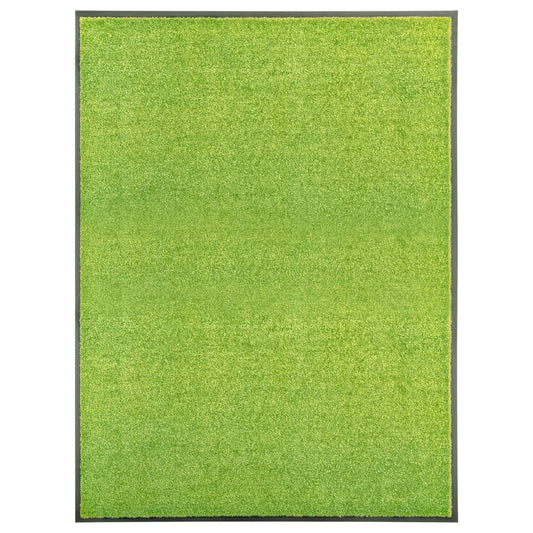 Tapete de porta lavável 90x120 cm verde