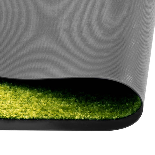 Tapete de porta lavável 90x120 cm verde