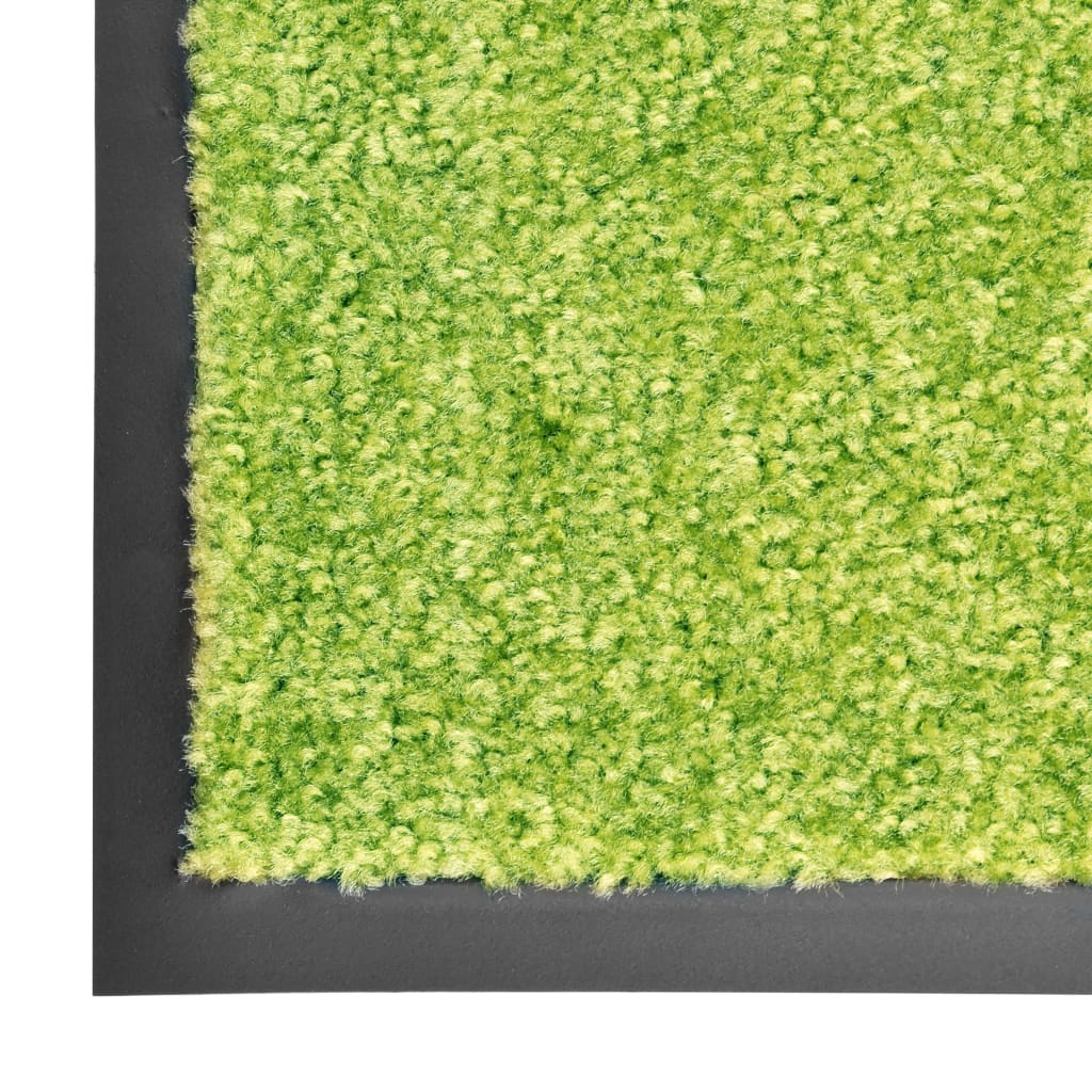 Tapete de porta lavável 90x120 cm verde