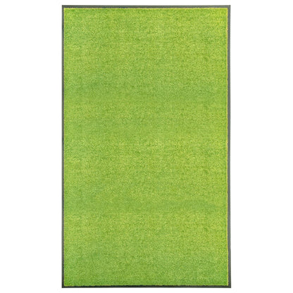Tapete de porta lavável 90x150 cm verde