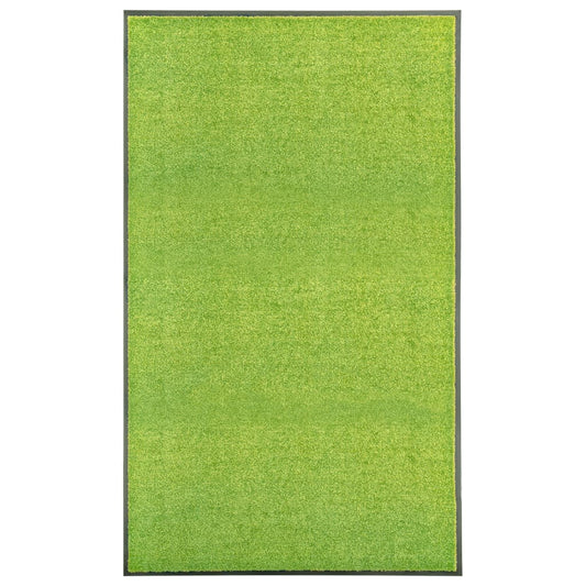 Tapete de porta lavável 90x150 cm verde