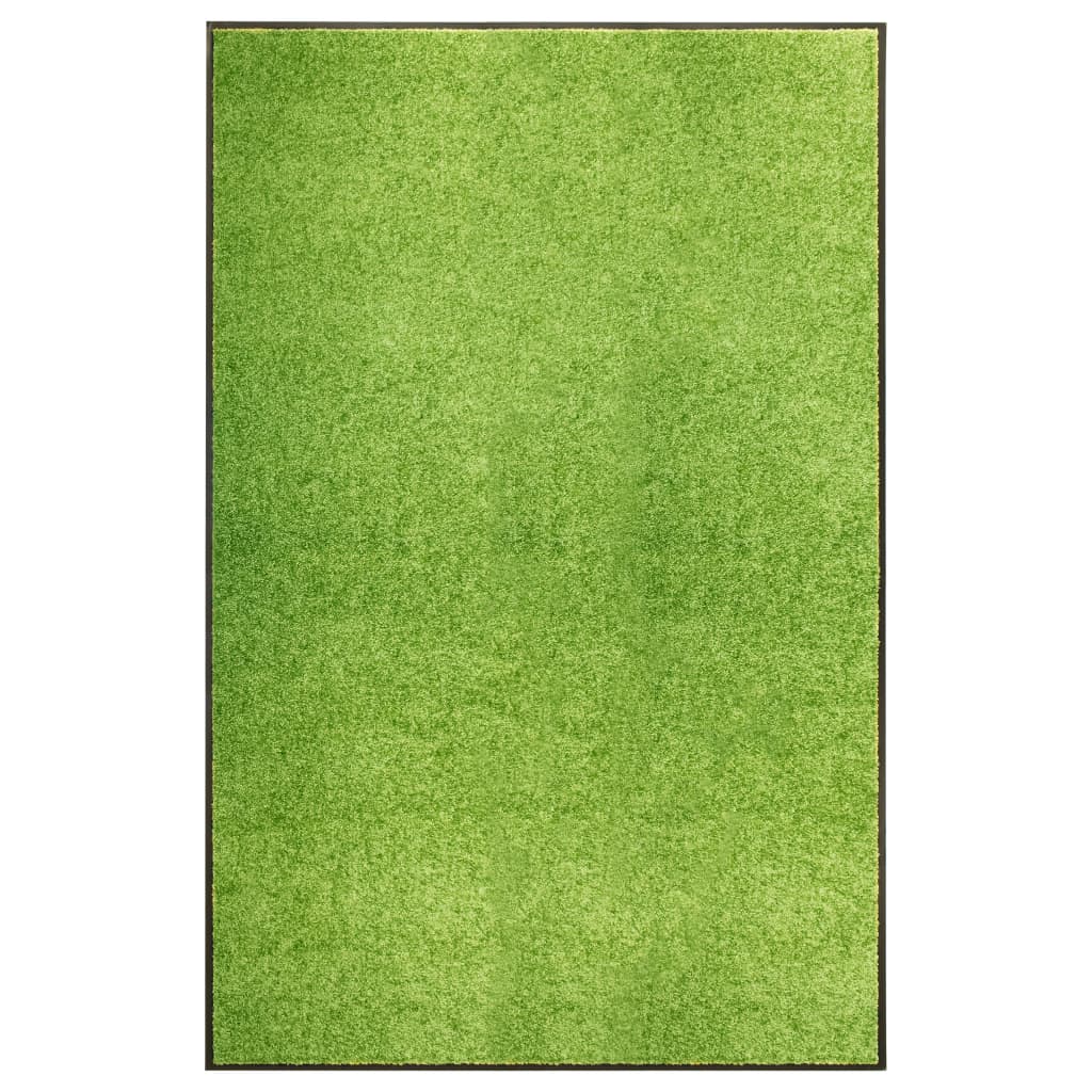 Tapete de porta lavável 120x180 cm verde