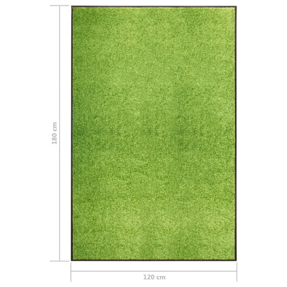 Tapete de porta lavável 120x180 cm verde
