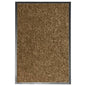 Tapete de porta lavável 40x60 cm castanho