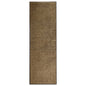 Tapete de porta lavável 60x180 cm castanho