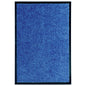 Tapete de porta lavável 40x60 cm azul