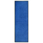 Tapete de porta lavável 60x180 cm azul