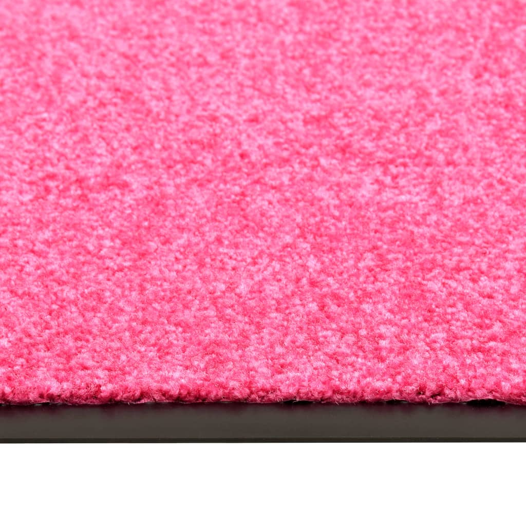 Tapete de porta lavável 40x60 cm rosa