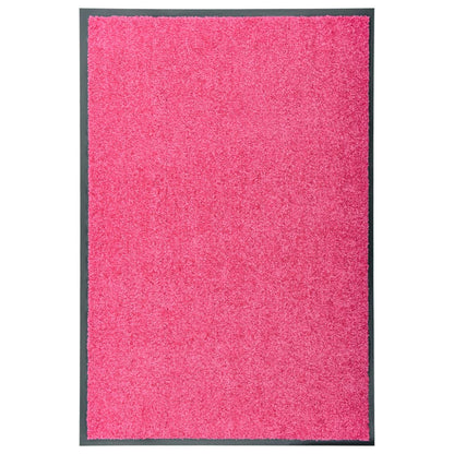 Tapete de porta lavável 60x90 cm rosa