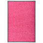 Tapete de porta lavável 60x90 cm rosa