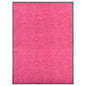 Tapete de porta lavável 90x120 cm rosa