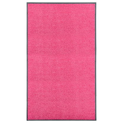 Tapete de porta lavável 90x150 cm rosa