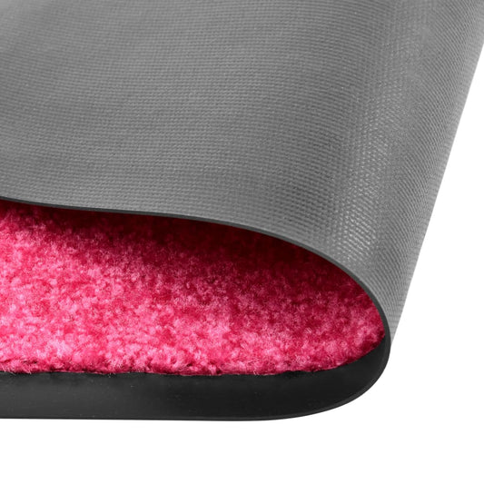 Tapete de porta lavável 120x180 cm rosa