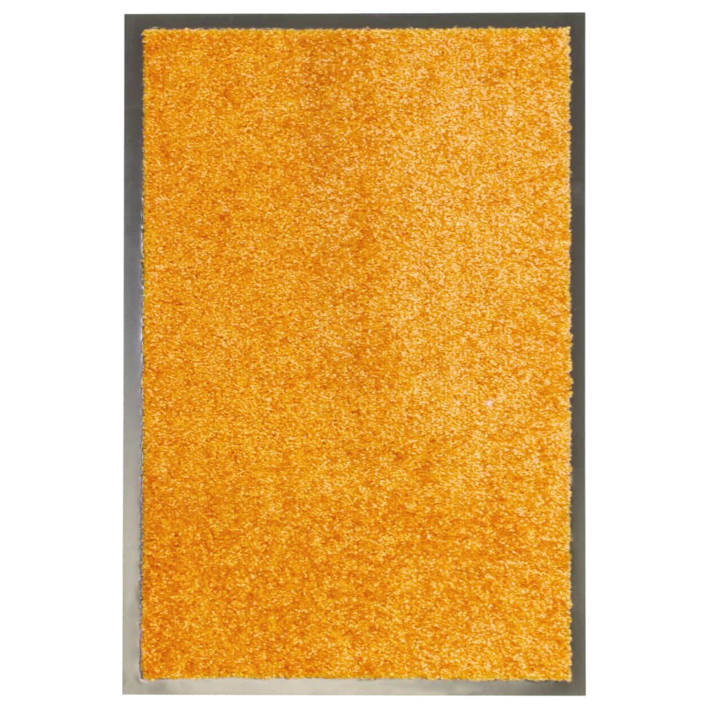 Tapete de porta lavável 40x60 cm laranja