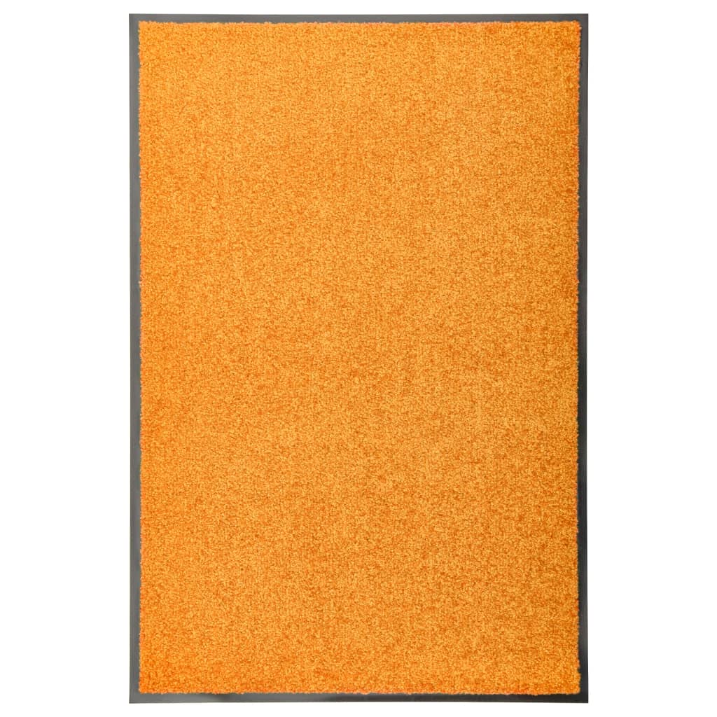 Tapete de porta lavável 60x90 cm laranja