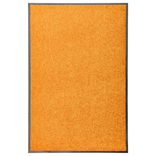 Tapete de porta lavável 60x90 cm laranja