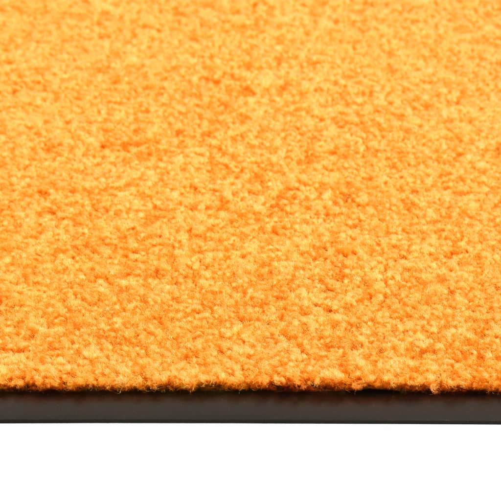 Tapete de porta lavável 60x90 cm laranja