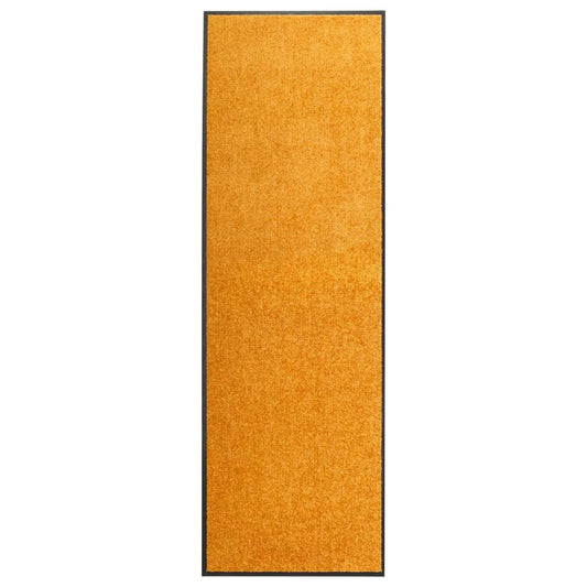 Tapete de porta lavável 60x180 cm laranja
