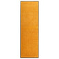 Tapete de porta lavável 60x180 cm laranja