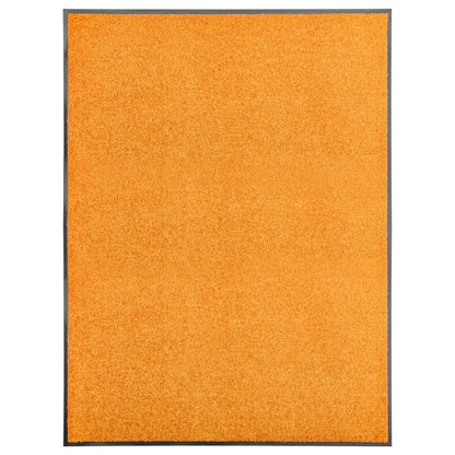 Tapete de porta lavável 90x120 cm laranja