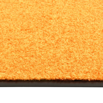 Tapete de porta lavável 90x120 cm laranja