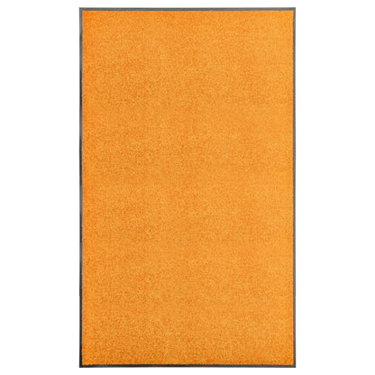 Tapete de porta lavável 90x150 cm laranja