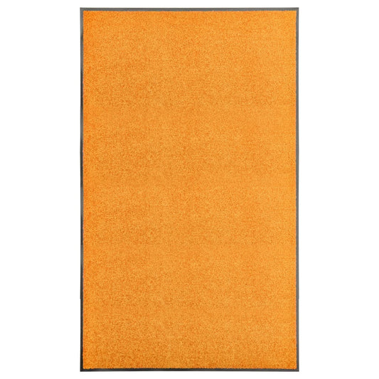 Tapete de porta lavável 90x150 cm laranja