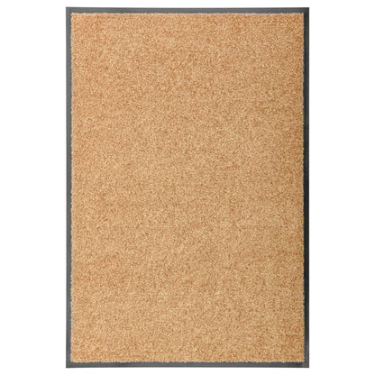 Tapete de porta lavável 60x90 cm creme