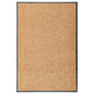 Tapete de porta lavável 60x90 cm creme