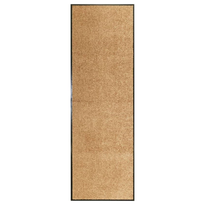 Tapete de porta lavável 60x180 cm creme